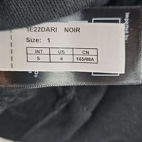 ba&sh Daris Cropped Hoodie in Black - Size 1 - Picture 12 of 12